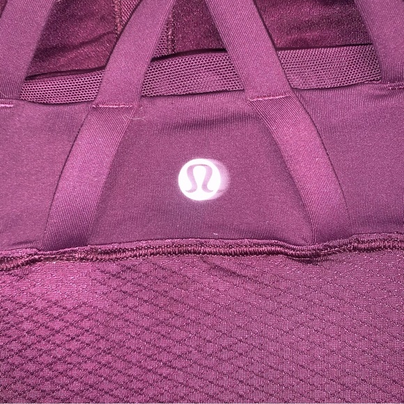 Lululemon Athletica Cross Back Tank Top with Built in Bra No Size Dot - Picture 5 of 7